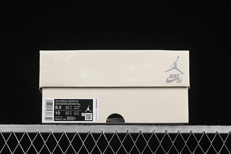 All categories Air Jordan Jordan series basketball shoes Air Jordan 4 Nike SB x Air Jordan 4 OG "Varsity Red" AJ4 Joe 4 University Red DR5415-106
